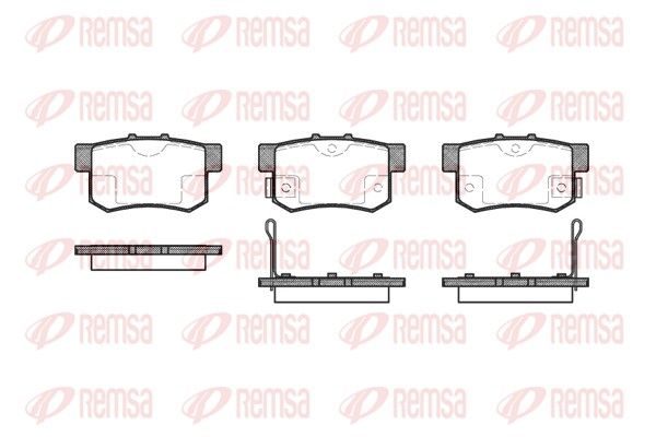 Гальмівні колодки дискові REMSA 032502 - zapix