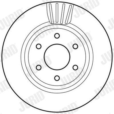Гальмівний диск JURID 562813JC - zapix