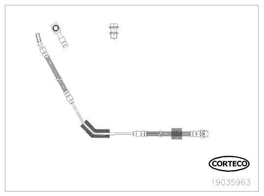 Гальмівні шланги CORTECO 19035963 - zapix