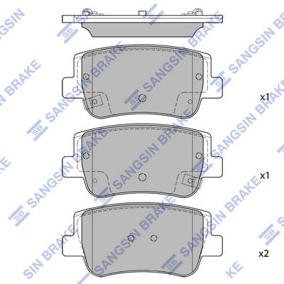 Гальмівні колодки дискові HI-Q SP4535 - zapix