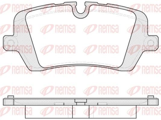 Гальмівні колодки дискові REMSA 154100 - zapix