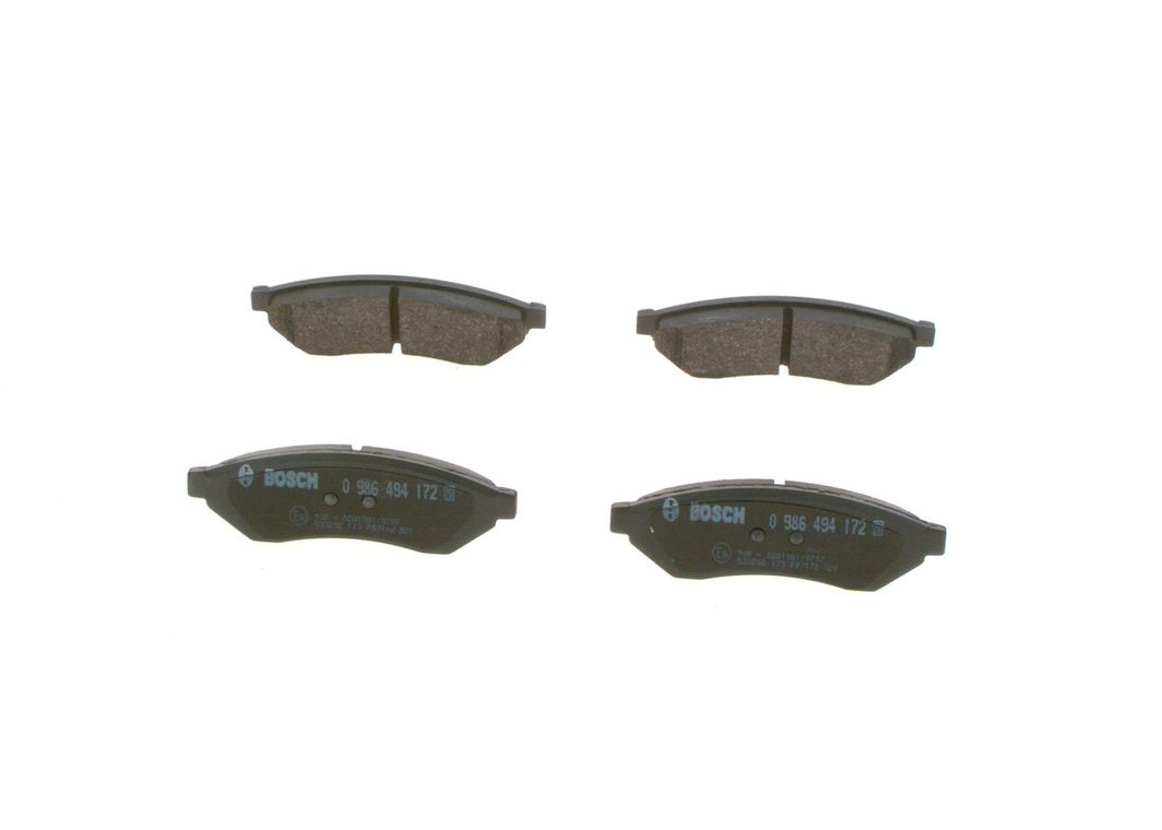 Гальмівні колодки дискові BOSCH 0986494172 - zapix