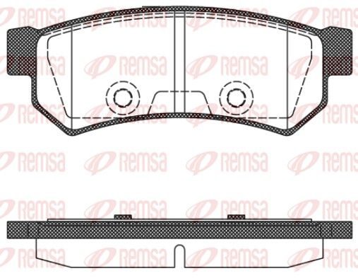 Гальмівні колодки дискові REMSA 104810 - zapix