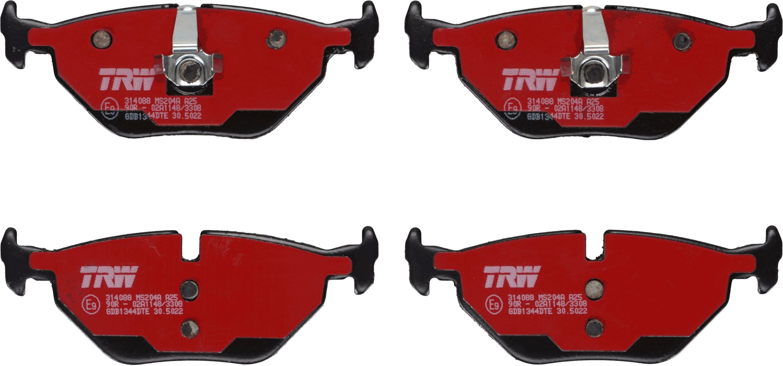 Гальмівні колодки дискові TRW GDB1344DTE - zapix