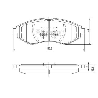 Гальмівні колодки дискові NIPPARTS J3600911 - zapix