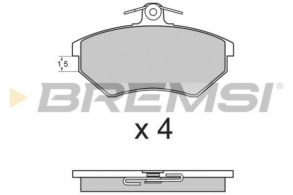 Тормозные колодки дисковые BREMSI BP2642
