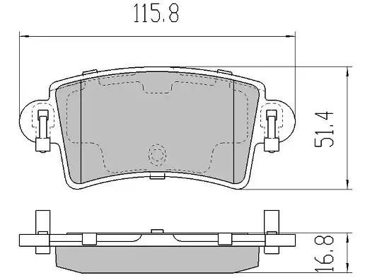 Гальмівні колодки дискові FREMAX FBP1275 - zapix