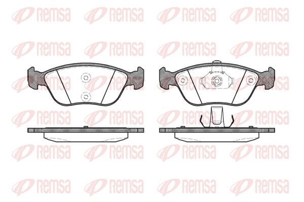 Гальмівні колодки дискові REMSA 072200 - zapix