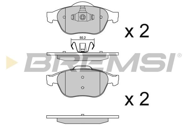Тормозные колодки дисковые BREMSI BP3356