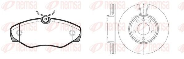 Гальмівні колодки дискові REMSA 883400 - zapix