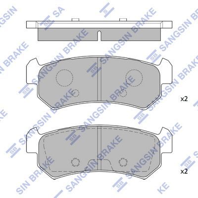 Гальмівні колодки дискові HI-Q SP1160 - zapix