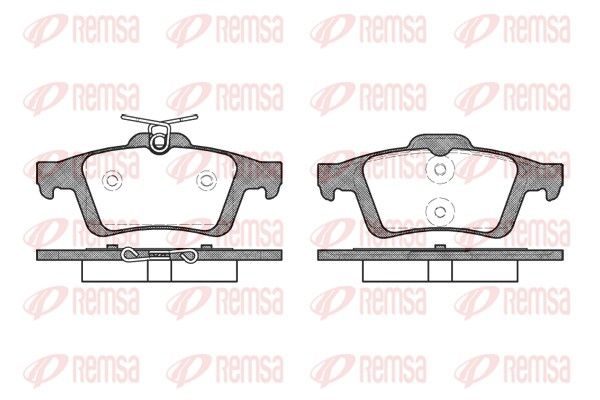 Гальмівні колодки дискові REMSA 084230 - zapix