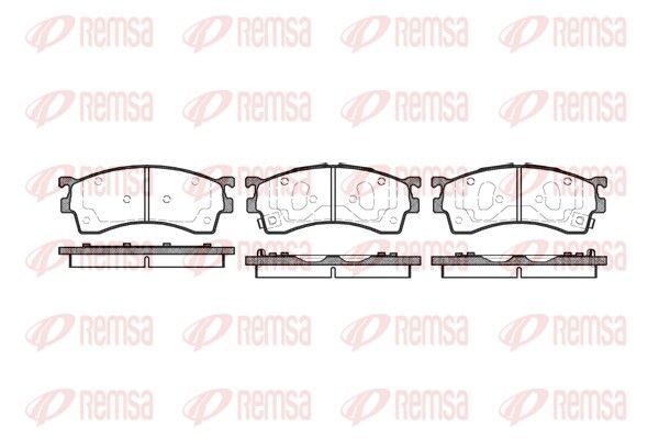 Гальмівні колодки дискові REMSA 041512 - zapix