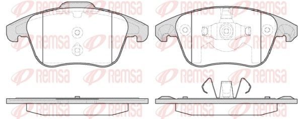 Гальмівні колодки дискові REMSA 124930 - zapix