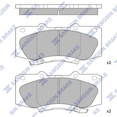 Гальмівні колодки дискові HI-Q SP1484 - zapix