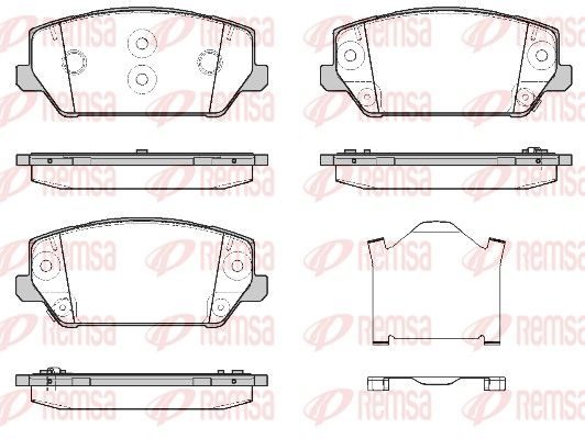 Гальмівні колодки дискові REMSA 180902 - zapix