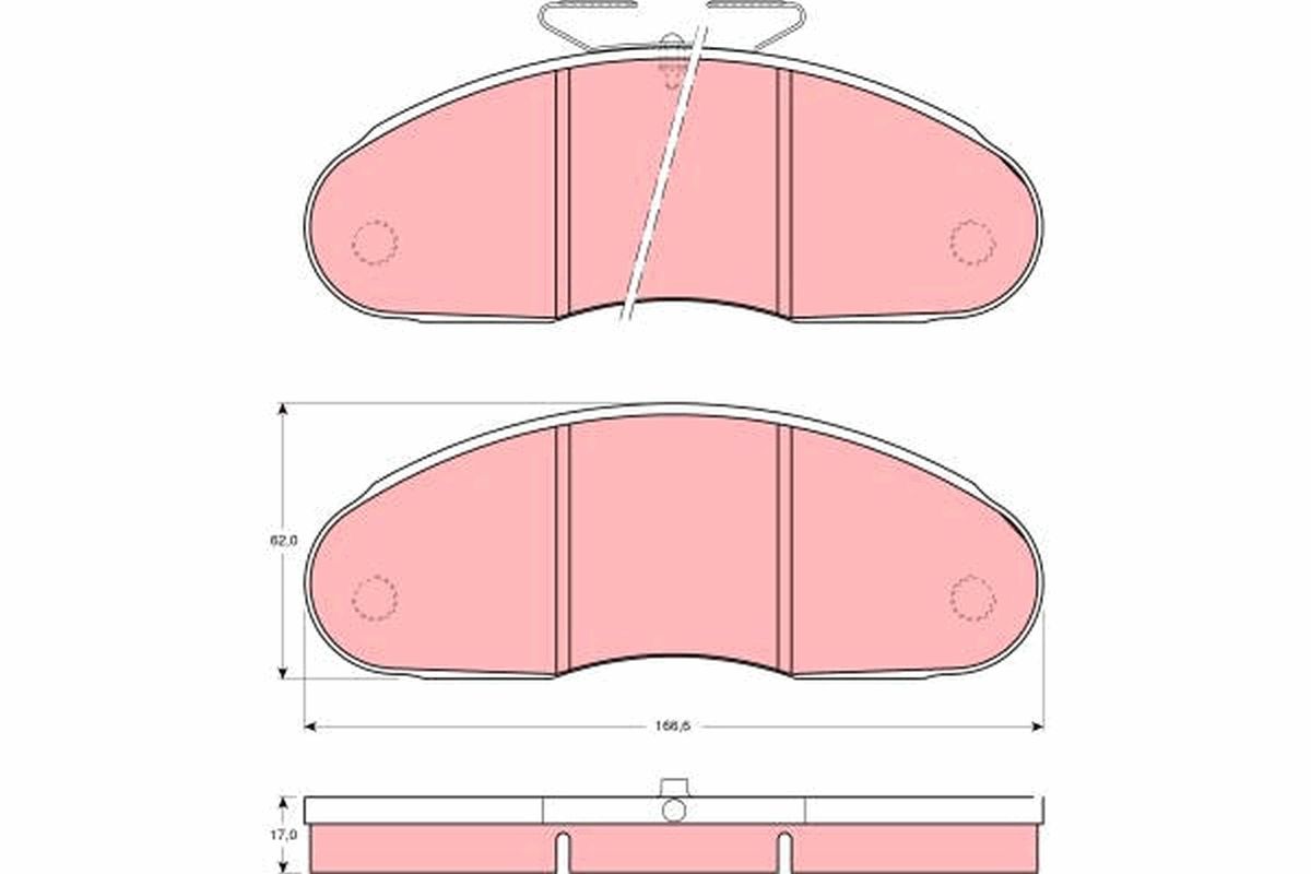 Гальмівні колодки дискові TRW GDB827 - zapix