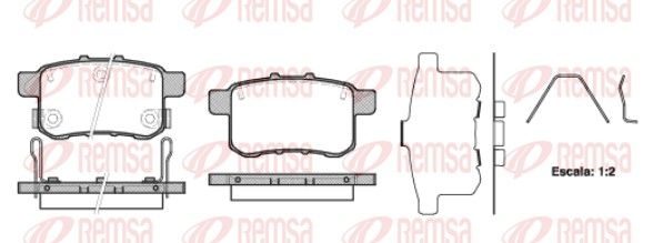 Гальмівні колодки дискові REMSA 133212 - zapix