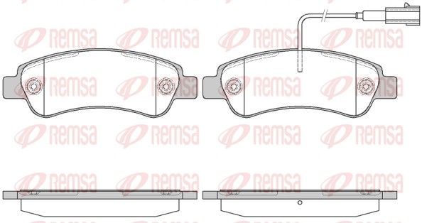 Гальмівні колодки дискові REMSA 123802 - zapix