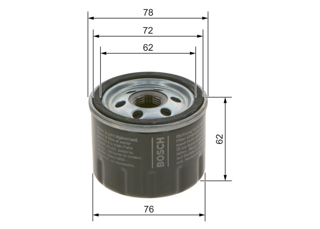 Оливний фільтр BOSCH F026407279 - zapix