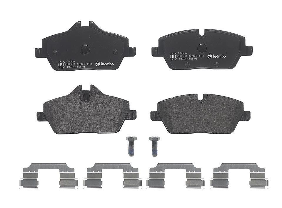 Гальмівні колодки дискові BREMBO P06034 - zapix