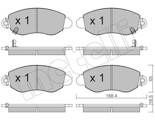 Гальмівні колодки дискові METELLI 2203200 - zapix