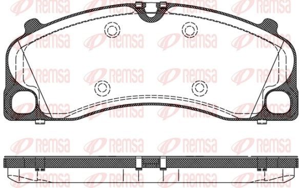 Гальмівні колодки дискові REMSA 150900 - zapix