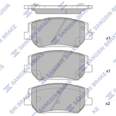 Тормозные колодки дисковые HI-Q SP1913