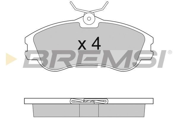 Гальмівні колодки дискові BREMSI BP2921 - zapix
