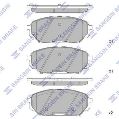 Гальмівні колодки дискові HI-Q SP1203 - zapix