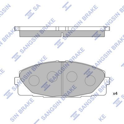 Гальмівні колодки дискові HI-Q SP1376 - zapix