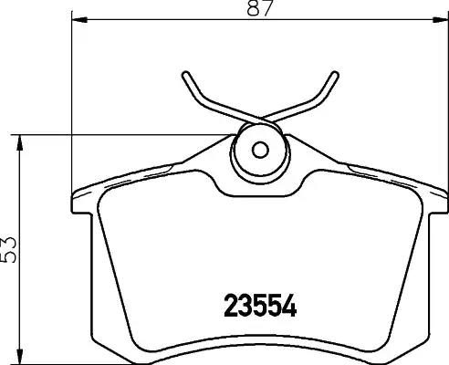 Гальмівні колодки дискові HELLA PAGID 8DB355019911 - zapix
