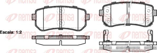 Гальмівні колодки дискові REMSA 120902 - zapix
