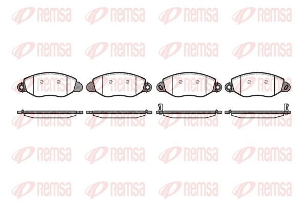 Гальмівні колодки дискові REMSA 077212 - zapix