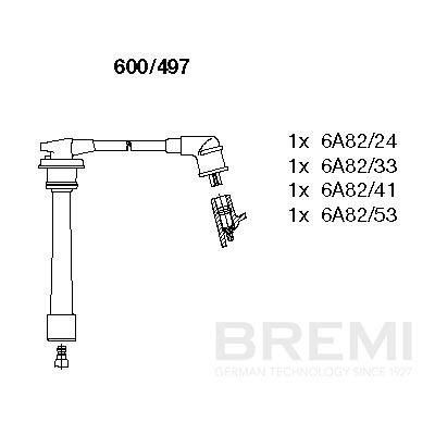 Кабелі запалювання BREMI 600497 - zapix