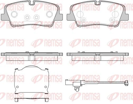 Гальмівні колодки дискові REMSA 168710 - zapix