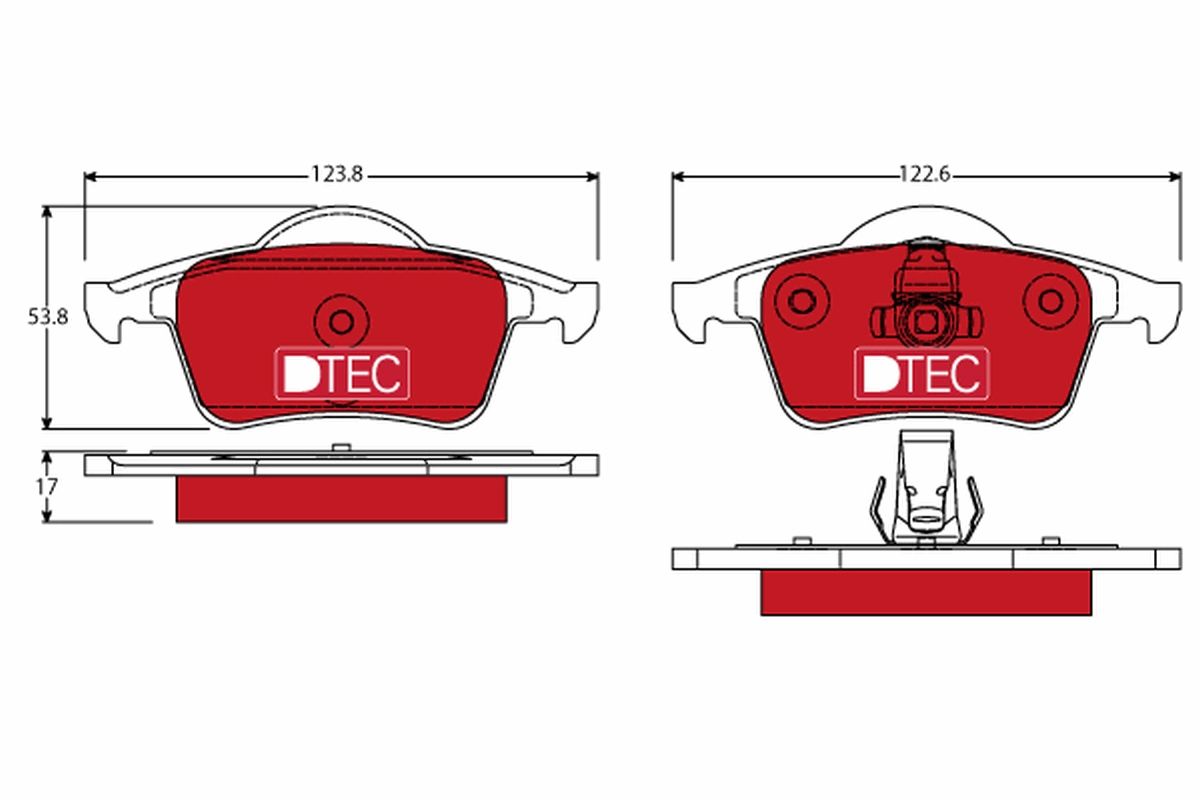 Гальмівні колодки дискові TRW GDB1389DTE - zapix