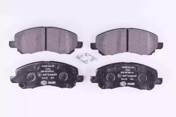 Гальмівні колодки дискові HELLA PAGID 8DB355009671 - zapix