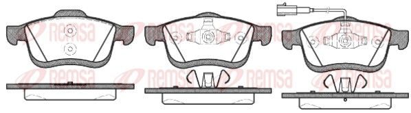 Гальмівні колодки дискові REMSA 118301 - zapix