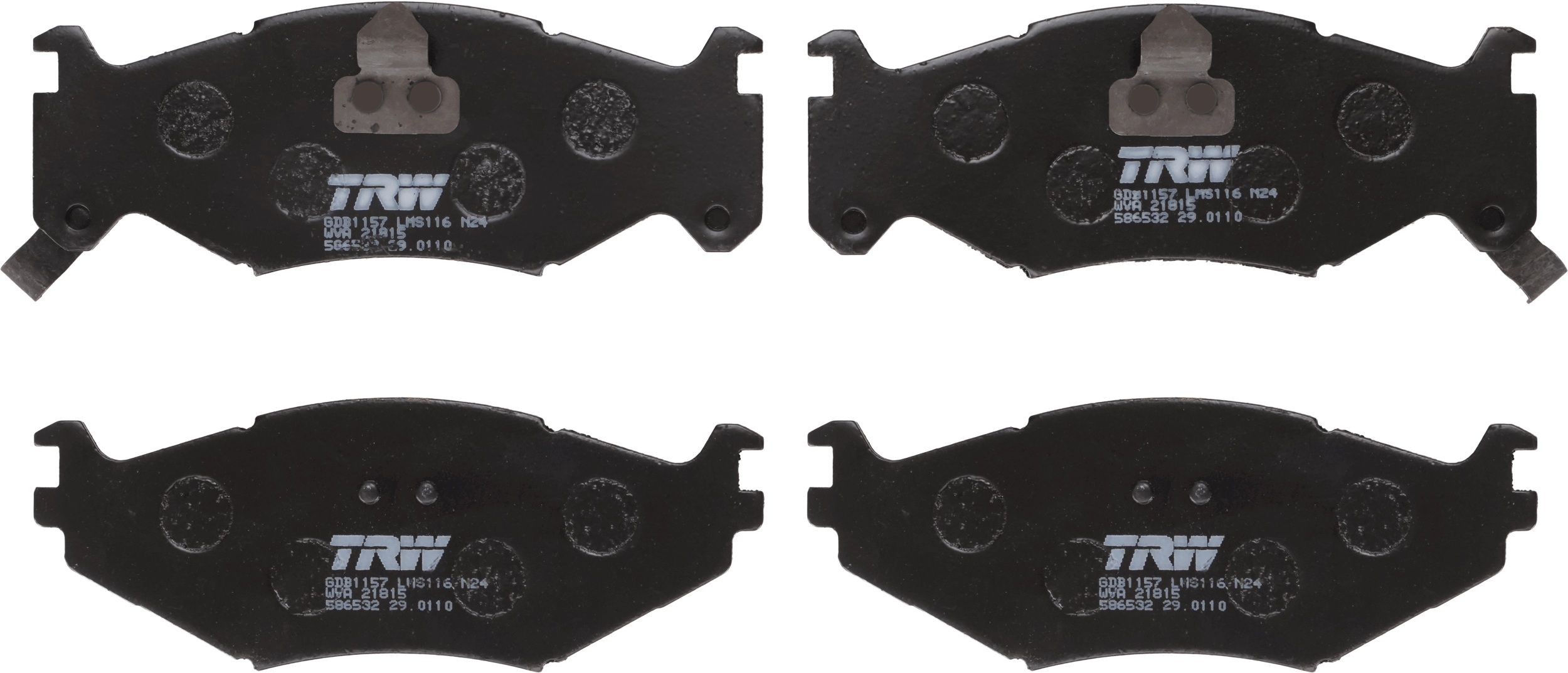 Гальмівні колодки дискові TRW GDB1157 - zapix
