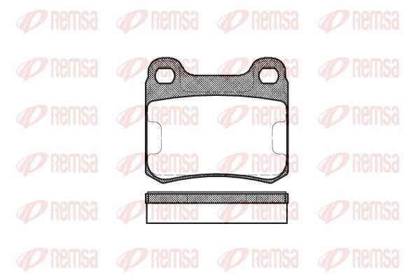 Гальмівні колодки дискові REMSA 015700 - zapix