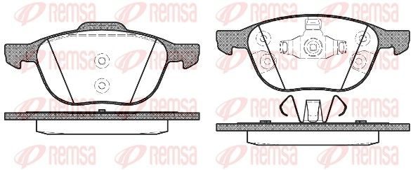Гальмівні колодки дискові REMSA 108230 - zapix