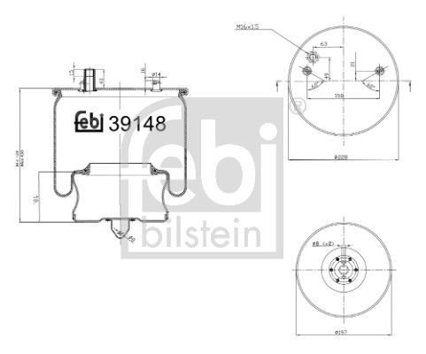 Пневматична підвіска FEBI BILSTEIN 39148 - zapix