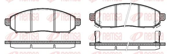 Гальмівні колодки дискові REMSA 116212 - zapix