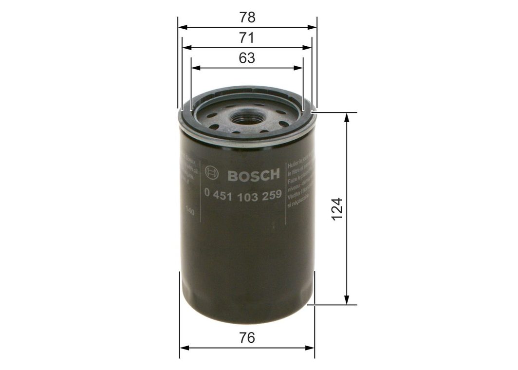Оливний фільтр BOSCH 0451103259 - zapix