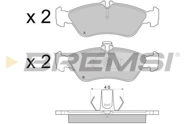 Гальмівні колодки дискові BREMSI BP2689 - zapix