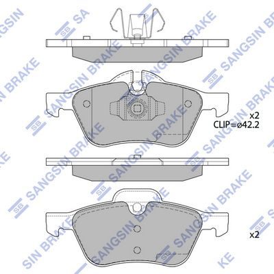 Гальмівні колодки дискові HI-Q SP2243 - zapix