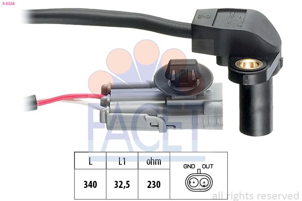 Датчик положення колінчастого валу FACET 90328 - zapix