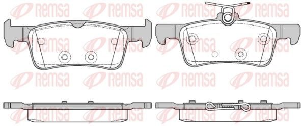 Гальмівні колодки дискові REMSA 156310 - zapix