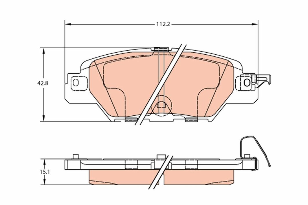 Гальмівні колодки дискові TRW GDB2163